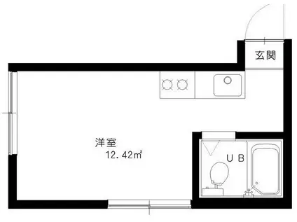 コーポ成増(ワンルーム/1階)の間取り写真