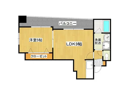 フレアステージ柳(1LDK/9階)の間取り写真