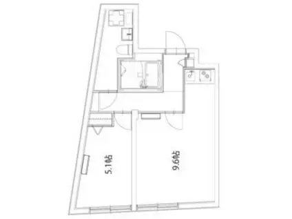 M-CITY中板橋(1LDK/3階)の間取り写真