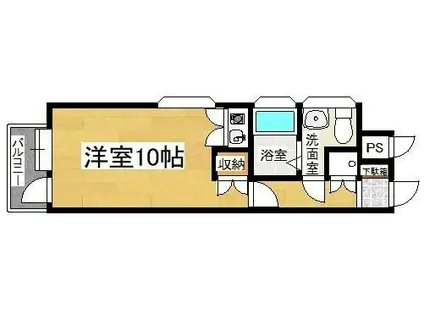 オリエンタル江南町(ワンルーム/9階)の間取り写真