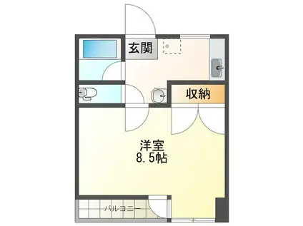 アークヒルズWATANABE11(1K/1階)の間取り写真