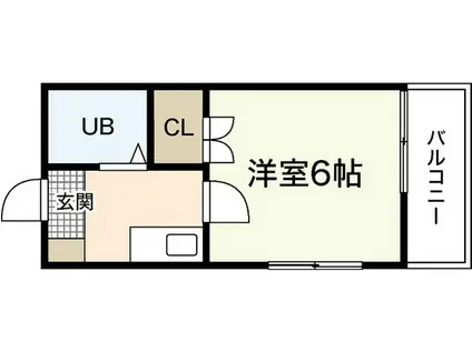 ロイヤル東雲(1K/4階)の間取り写真