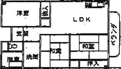 ハイツ箕面(3LDK/1階)の間取り写真
