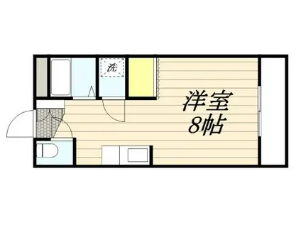 ハナノマンション(1K/3階)の間取り写真