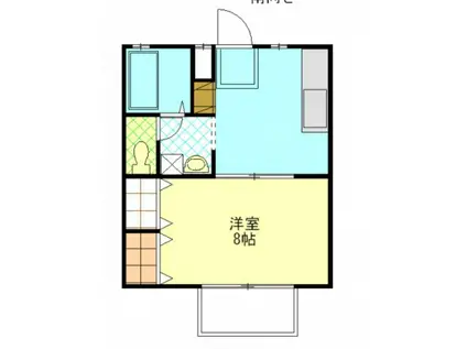 トゥインクル・スター(1DK/2階)の間取り写真