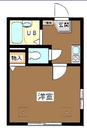 ソフィット丸山(1K/1階)の間取り写真