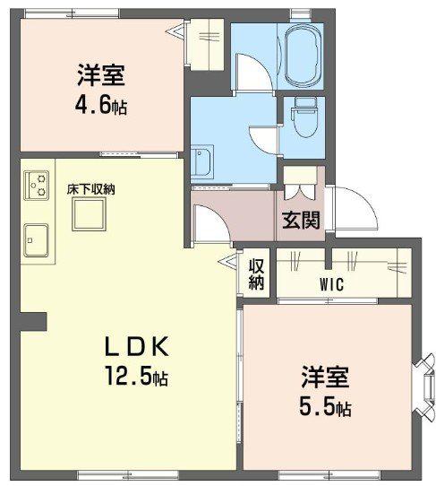 THE HOUSE OF 1991 イースト(2LDK/1階)の間取り写真