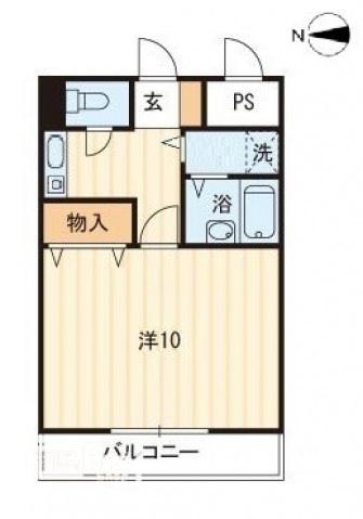 リマーク上之町(1K/5階)の間取り写真