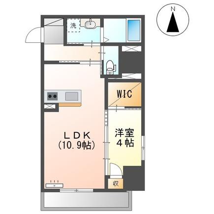 フェアモント千代田(1LDK/9階)の間取り写真