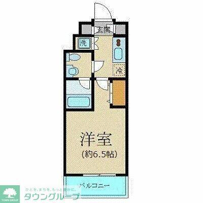 プレール・ドゥーク西新宿II(1K/2階)の間取り写真