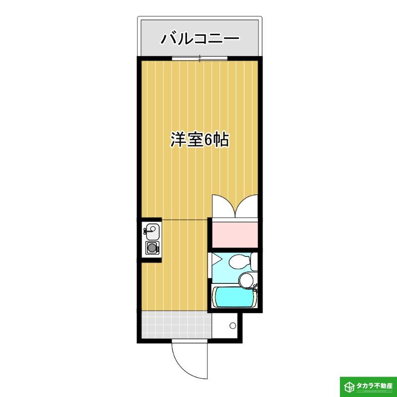 サザンブライト(ワンルーム/1階)の間取り写真