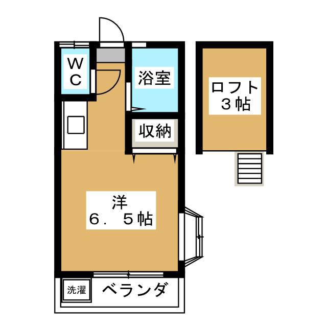 菅沼コーポ(ワンルーム/2階)の間取り写真