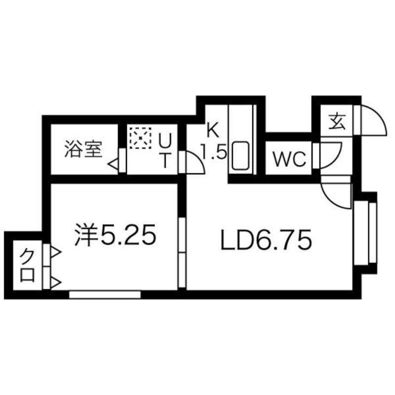 LOHAS T45(1LDK/3階)の間取り写真