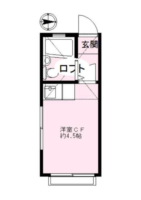 メゾンアトレーユ(1K/2階)の間取り写真