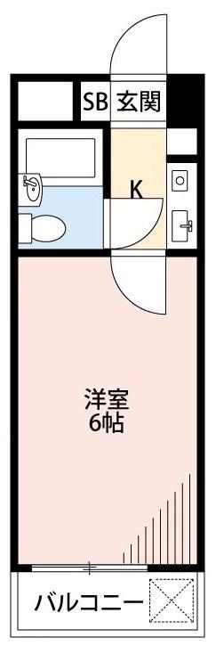 ジュネパレス新松戸第14(1K/7階)の間取り写真