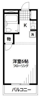アーバンヒルズテリー(1K/3階)の間取り写真