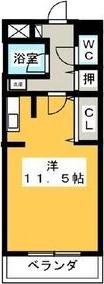 THE ENDLESS(ワンルーム/7階)の間取り写真