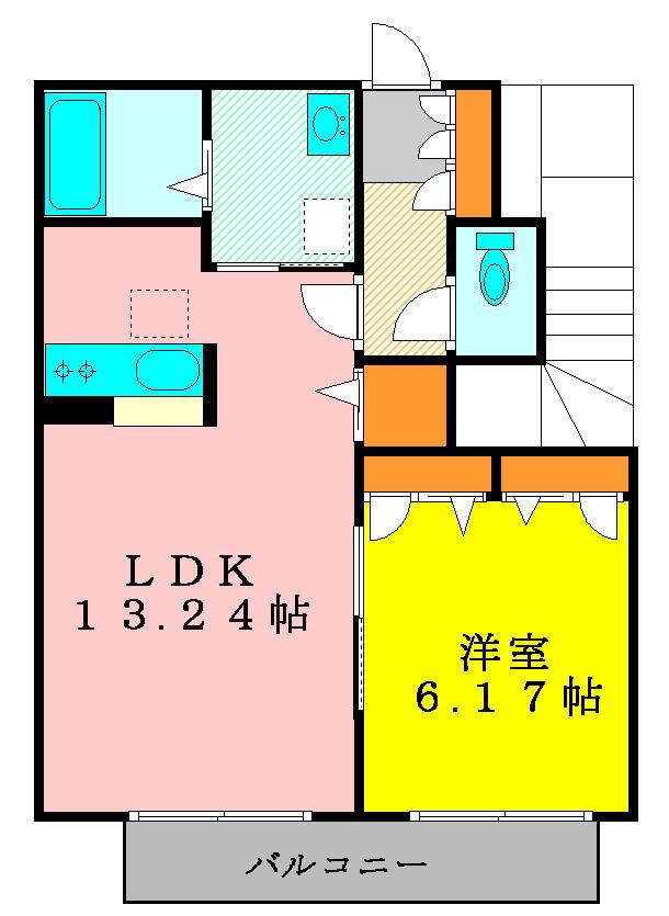 ドルチェヴィータ(1LDK/1階)の間取り写真