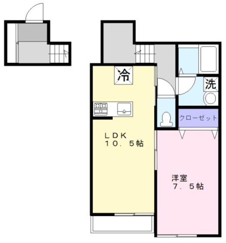 TN ALLOGGIO(1LDK/2階)の間取り写真