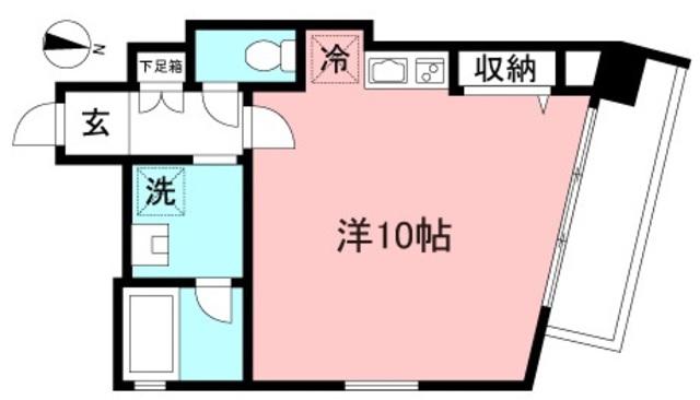 ビリディス花見堂(ワンルーム/1階)の間取り写真