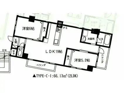 ADVANCE LIFE(2LDK/3階)の間取り写真