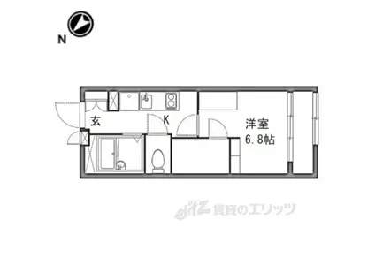 レオパレスピュア(1K/2階)の間取り写真