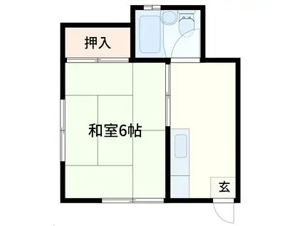 MMコーポ(1DK/1階)の間取り写真