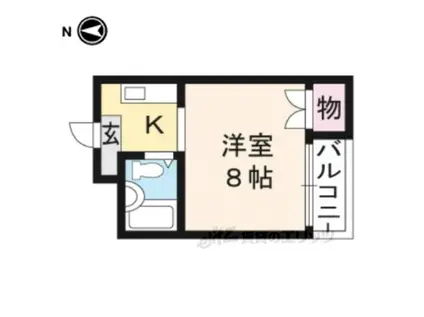 メゾン加後(ワンルーム/1階)の間取り写真