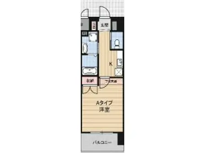 LUMINOUS蛍池(1K/2階)の間取り写真