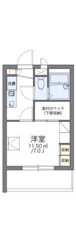 レオパレスボムール(1K/2階)の間取り写真