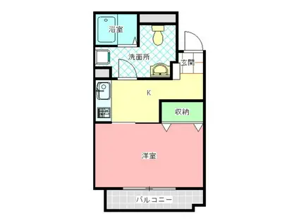 VILLA DOR(1K/2階)の間取り写真