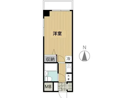 ダイアパレスいわき中央(1K/5階)の間取り写真