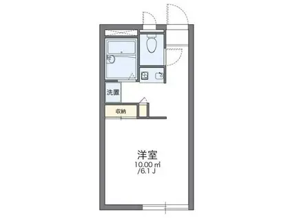 レオパレス菊(1K/1階)の間取り写真