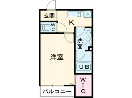 ALEGRIA枚方公園(1K/3階)の間取り写真