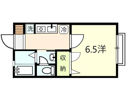 アニエスA(1K/1階)の間取り写真
