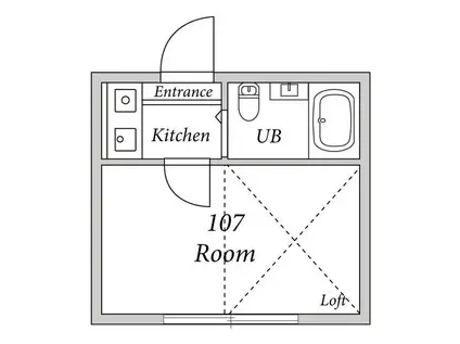ライフピアシュピーレ(1K/1階)の間取り写真