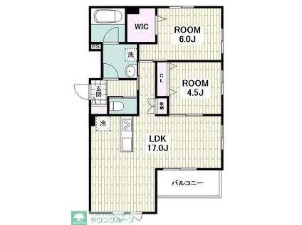 SETORA ART(2LDK/2階)の間取り写真