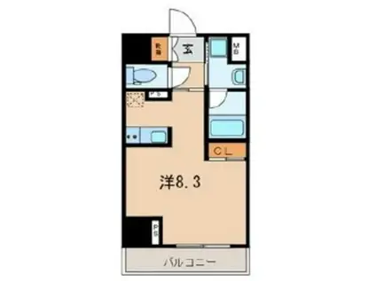 旭ビルサンライズレジデンス(ワンルーム/5階)の間取り写真