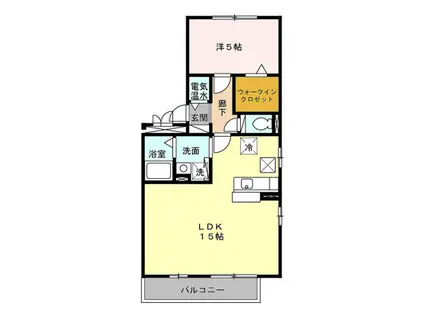 アドバンテージIV 301(1LDK/3階)の間取り写真