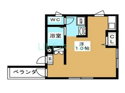 ハイツFUMI(ワンルーム/2階)の間取り写真