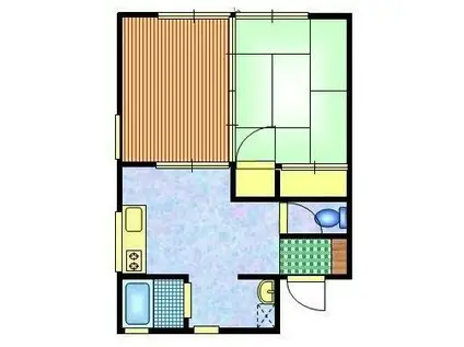 セジュール七帆(2DK/1階)の間取り写真