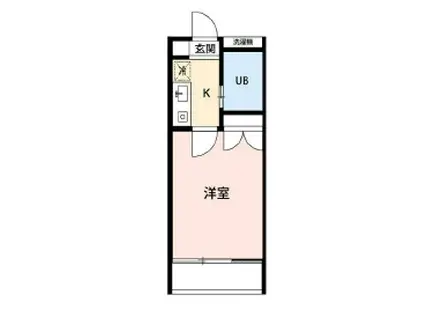 キャトルセゾンII(1K/2階)の間取り写真