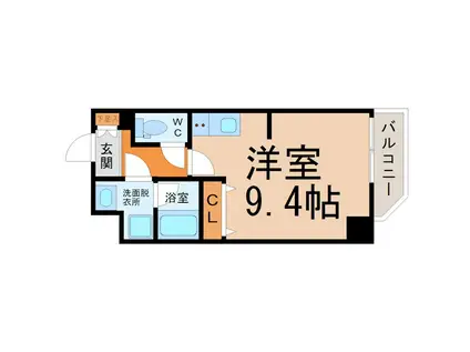 シェモア泉(ワンルーム/8階)の間取り写真