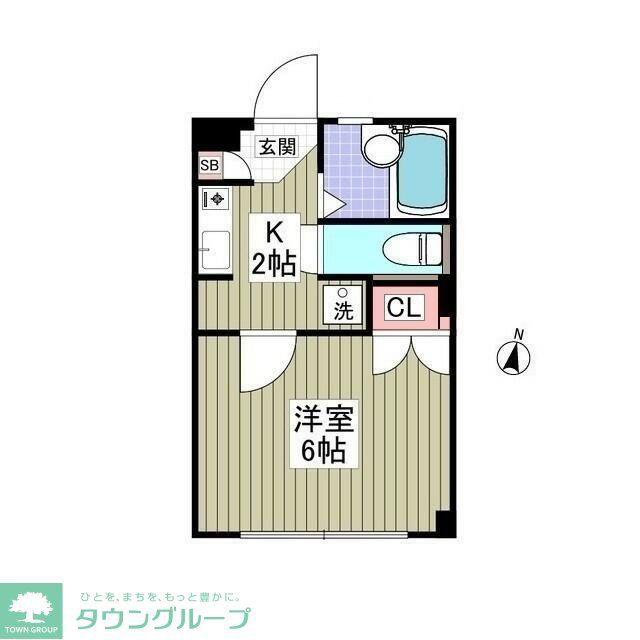マルヴィエント湘南(1K/1階)の間取り写真