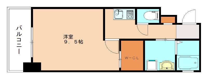 内山神岳ビル(1K/5階)の間取り写真