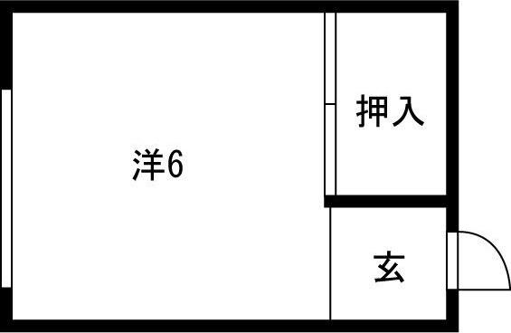 生野ハイツ(ワンルーム/8階)の間取り写真