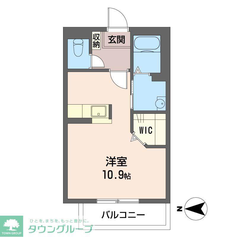 メゾンKAI(ワンルーム/3階)の間取り写真