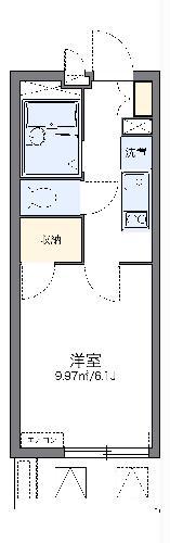 レオパレス中川II(1K/2階)の間取り写真