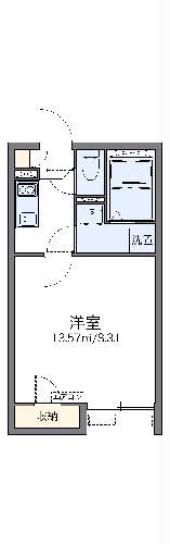 レオネクストライフ上沢(1K/2階)の間取り写真