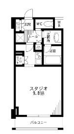 レジディア九段下(ワンルーム/7階)の間取り写真